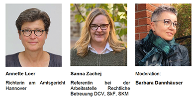 Referentinnen BGTalk Spezial für ehrenamtliche Betreuer*innen
